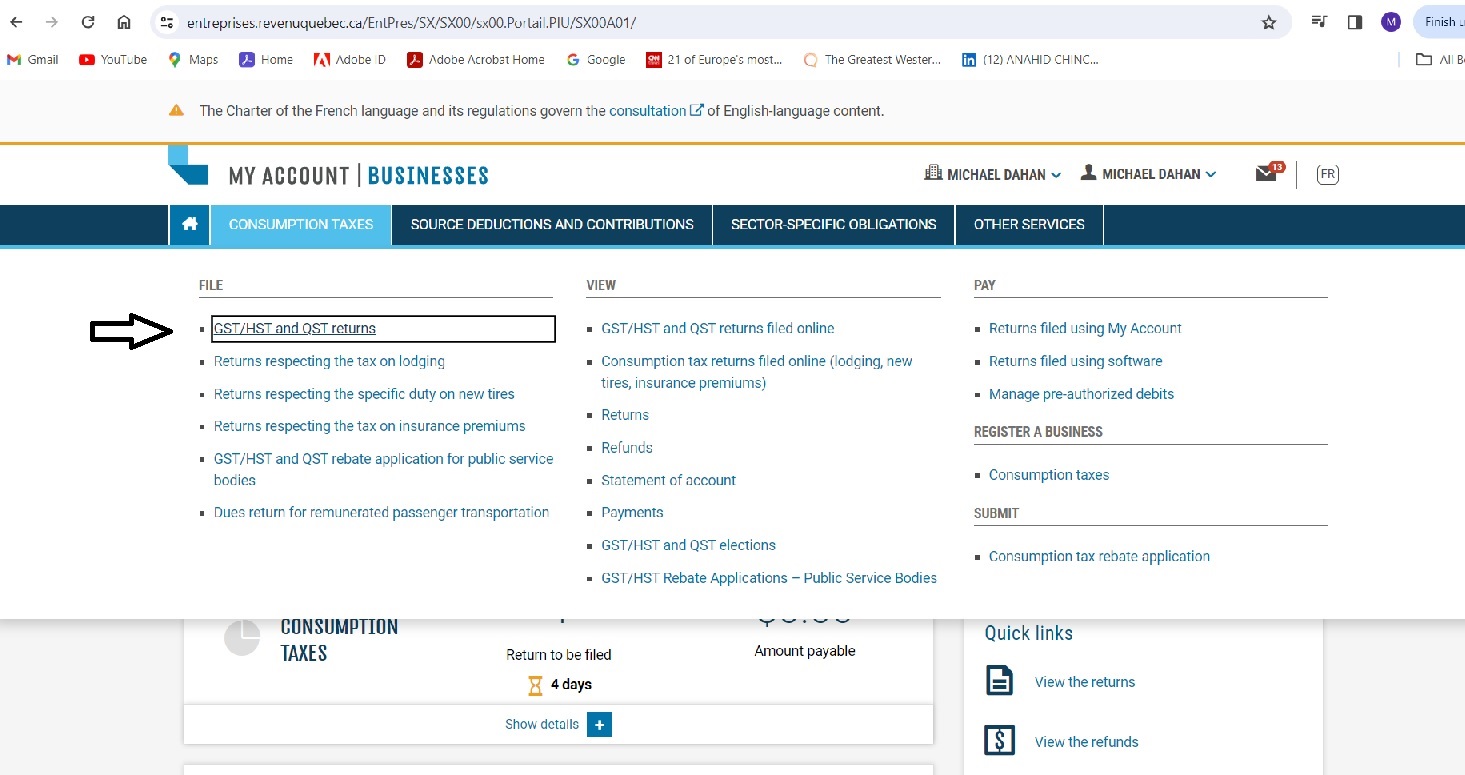 MD Taxes GST/QST report for Uber drivers Montreal’s Tax